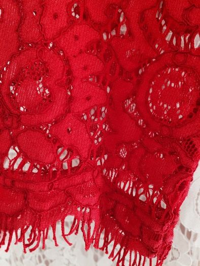 H&M lace red dress