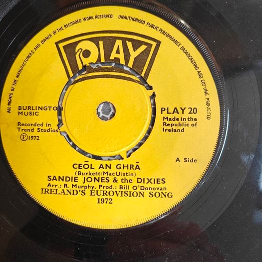 Sandie Jones and The Dixies, Ceol An Ghra, Irish 1972 Eurovision, Showband interest