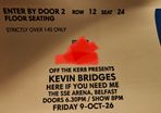 Kevin Bridges x2 Belfast Tickets