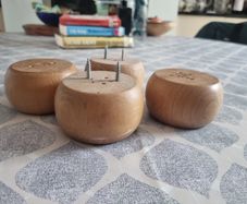 Four 'Bun Feet' for furniture