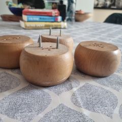 Four 'Bun Feet' for furniture