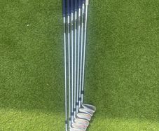 Wishon 555M forged Japanese bladed irons + 50 degree jaws raw Callaway wedge