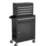 Heavy Duty Tool Trolley with 5 Drawers & Cabinet Image 2