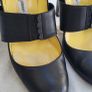 Manolo Blahnik black leather heels Sz 41 (Fit 8-8.5UK) - Rrp 595 (New) Image 2