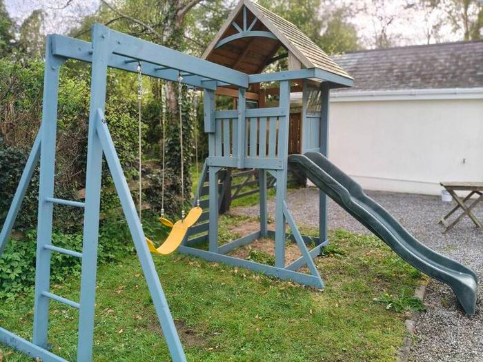 climbing frame, slide, jungle gym