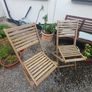 2 x Wooden Garden Chairs Image 3
