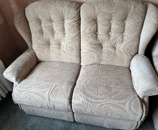 3Piece Fabric Sofa Suite Beige