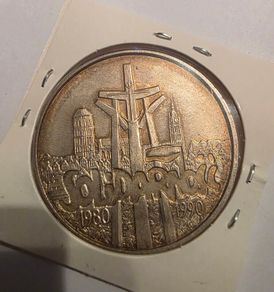 1990 1 oz silver 100000 zlotych coin