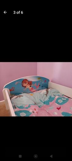 Toddler bed with mattress