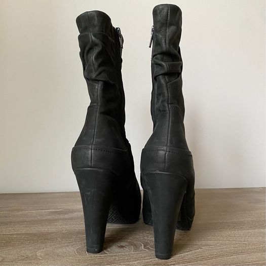 Black Leather Ankle Boots