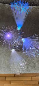 4x Fibre Optic LED Lamps - Color changing