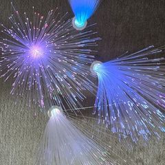 4x Fibre Optic LED Lamps - Color changing