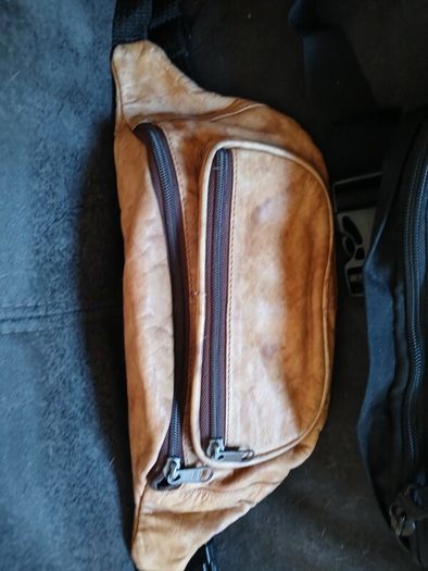 3 Hip Bags, 1 is leather