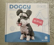 Schnauzer dog bricks model puzzle new in box (not Lego)