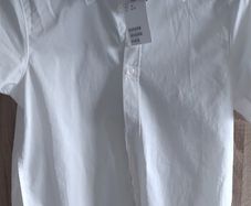 White shirt short sleeve 10/11 years old new