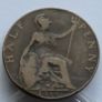 1918 Halfpenny George V bronze ww1 coin Image 2