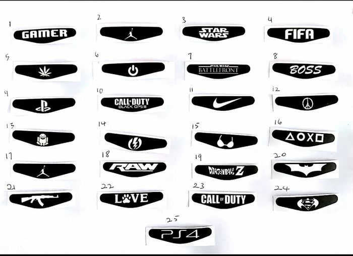 PlayStation 4 PS4 Controller LED Light Bar Cover Decal Skin Sticker
