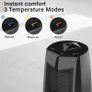 800W Energy Efficient Electric Heater with 3 Modes, 70 Degree Oscillation Fan Heater with Overheat Tip Over Protection, Low Energy Ceramic Plug in Heater, Portable Heater for Home office Image 4