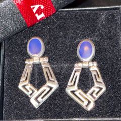 Silver earrings