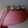925 Sterling Silver Crystal  Pendent Necklace length 8,5" - 3,1g Image 5