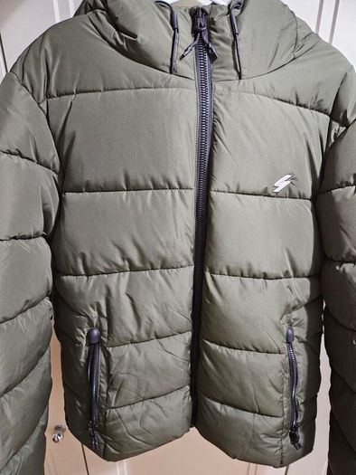 SUPERDRY Sports Jacket Dark Moss, Large.WINTER JACKET.Can be posted