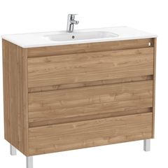 Roca 800 3 drawer unit and basin floor standing multiple colours 785x460x740