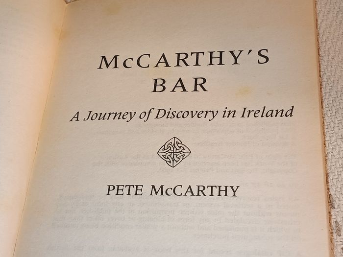 McCarthy's Bar  Rare Book For Sale Here