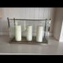 Large glass candle holder Image 2