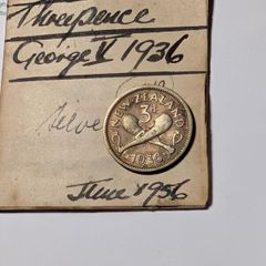 New Zealand 3D. 1936 Silver