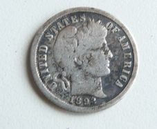 1892 silver dime