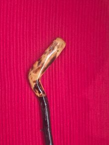 Authentic Irish Blackthorn Walking Stick Shillelagh/Cudgel Hand-Carved Heritage