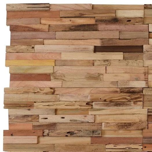 Wall Cladding Panels 10 pcs Recycled Teak Wood