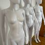 3 White mannequins Image 2