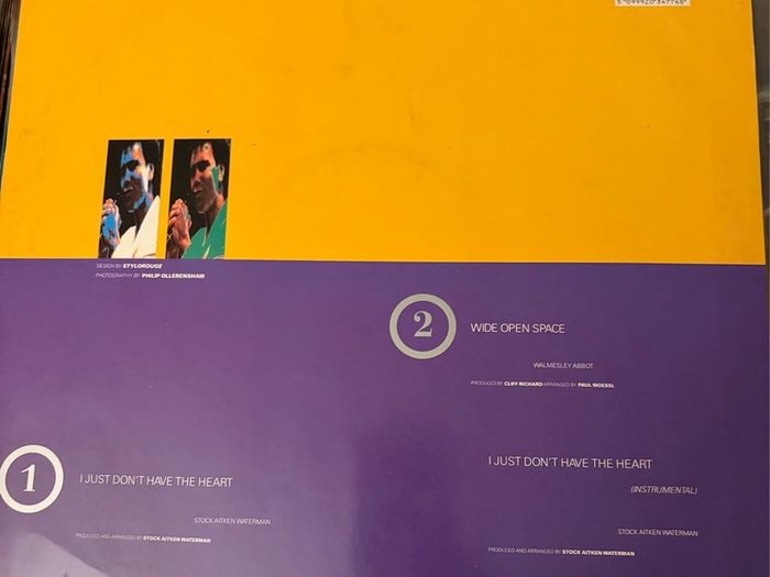 Cliff Richard I Just Don't Have The Heart 1989 UK 12 Vinyl Single