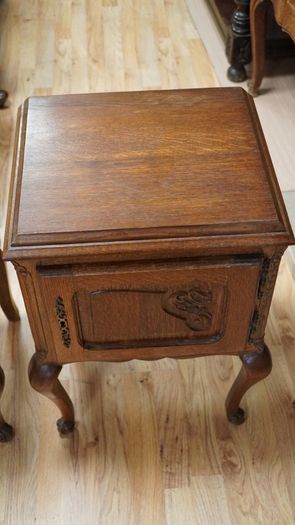 Pair of French Oak Bedside Cabinets