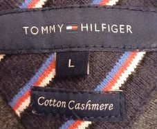 Tommy Hilfiger Cashmere Grey Vest Jumper (L)