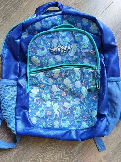 Smiggle blue mermaid backpack