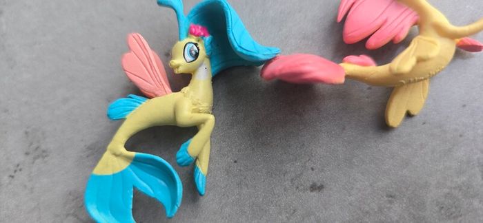 3 x Sea Ponies Mini Figure 2inch HTF MLP G4 My Little Pony Movie