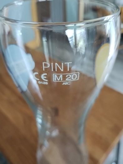 Beer pints glass
