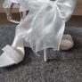 new white amazing heels with bow size UK 2 Image 3