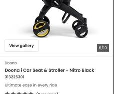 Brand New Doona i Car Seat & Stroller and ISOFIX Base Nitro Black
