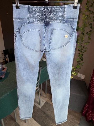 Freddy WR UP Denim 3 Button Full Length Stonewash  Sculpting Jeans  UK 10