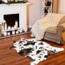 Cow Print Rug Faux Cowhide Area Carpet Animal Print Mat for Living Room Bedroom kitchen Non-Slip 3.6x2.5FT (FREE POSTAGE) Image 2