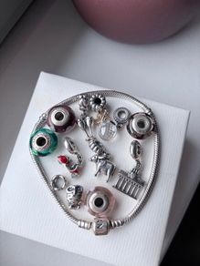 Pandora bracelet with charms
