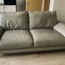 2x Three seater grey/beige sofas Image 4