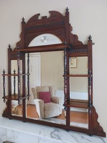 Mirror Overmantle mirror