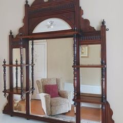 Mirror Overmantle mirror