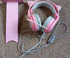 Pink somic headset