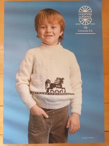 Knitting Pattern - Sweater Boy / Girl - 6 sizes