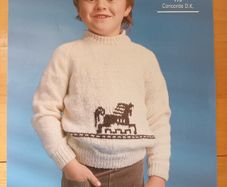 Knitting Pattern - Sweater Boy / Girl - 6 sizes
